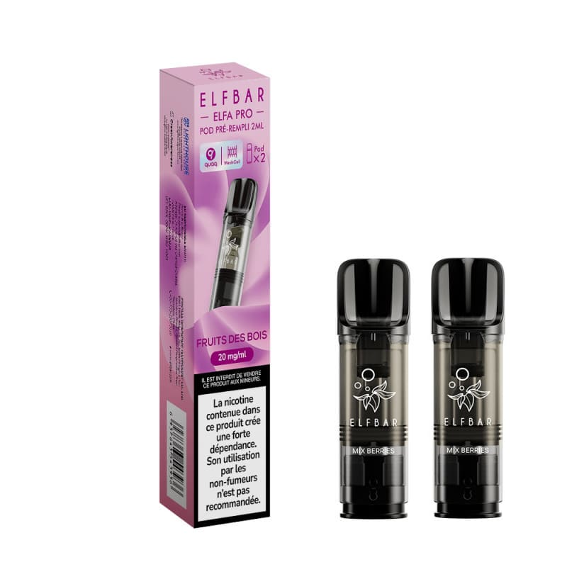 ELFBAR ELFA Pro - Pack de 2 Cartouches 2ml 600 Puffs