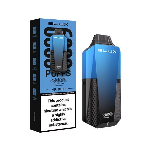 Elux 6,000 puffs Cyberover , 10ml 850mAh 6K Disposable vape,6 Flavors.