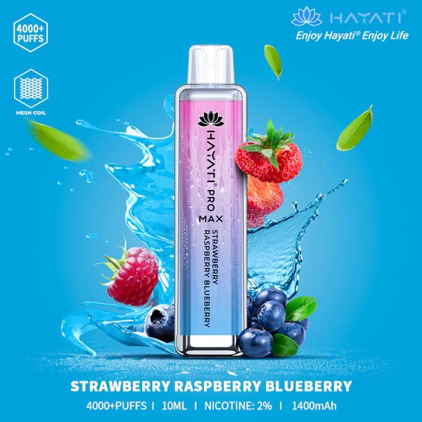 Hayati Pro Max 4000 Disposable Vape Pod Device – Box of 10