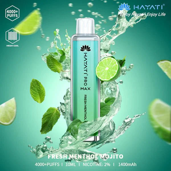 Hayati Pro Max 4000 Disposable Vape Pod Device – Box of 10