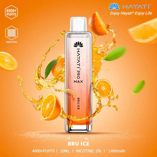 Hayati Pro Max 4000 Disposable Vape Pod Device – Box of 10