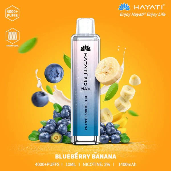Hayati Pro Max 4000 Disposable Vape Pod Device – Box of 10