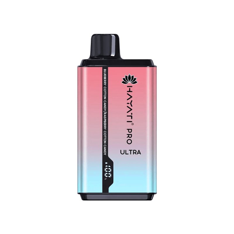 Hayati Pro ultra 15000 Puff - Blueberry Cotton Candy / Raspberry Cotton Candy 0mg Box of 10