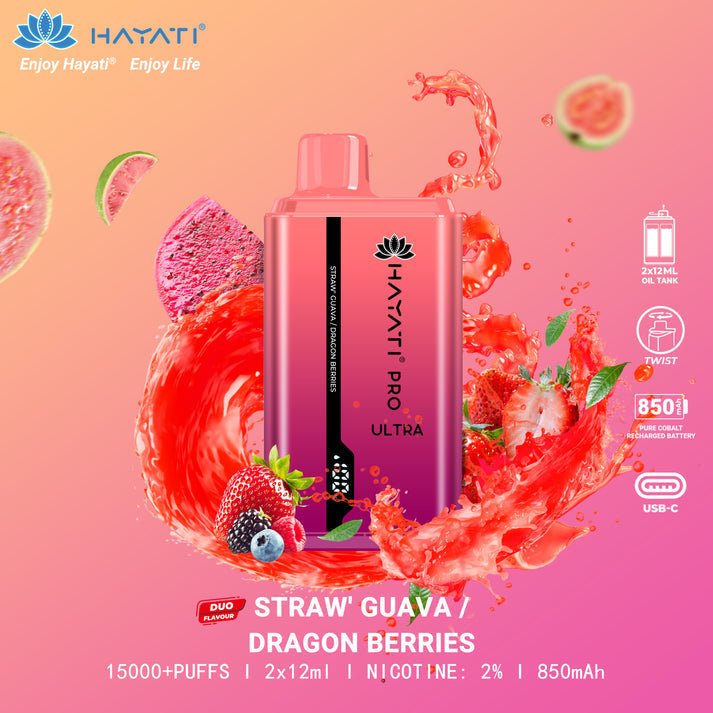 Hayati Pro Ultra 15000 Disposable Pod Device - Box of 10