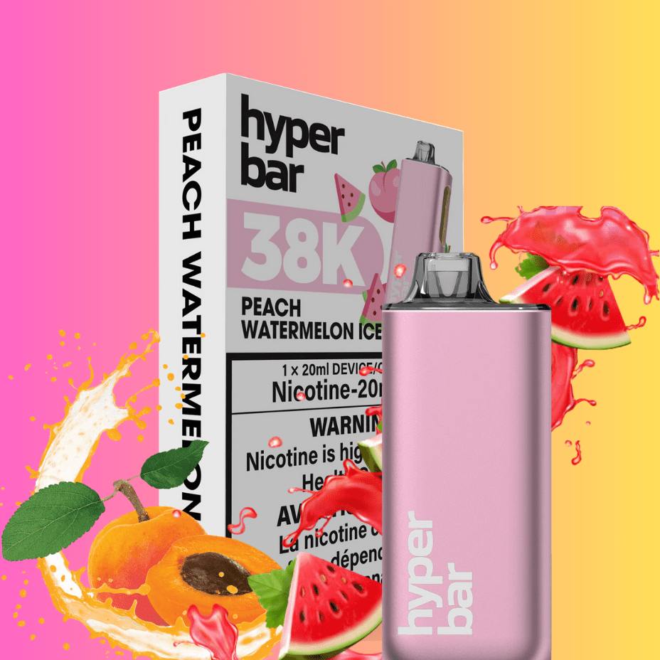 Hyper Bar BE38000 Disposable Vape-Peach Watermelon Ice