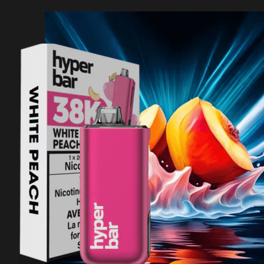 Hyper Bar BE38000 Disposable Vape-White Peach