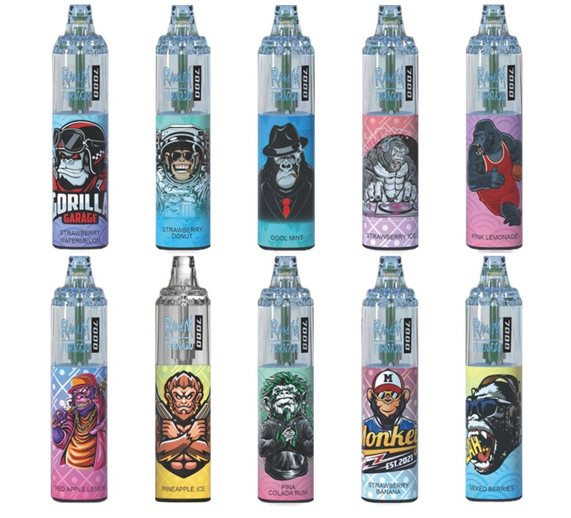 RandM Tornado 7000 Puffs 0% Nicotine Disposable Vape | UK Vapes