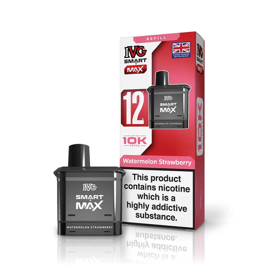 IVG Smart Max Prefilled Pods-1000mAh Battery,10ml E-liquid,Multiple Nicotine 25 Flavors