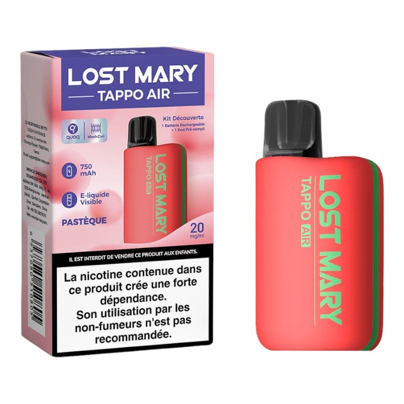 LOST MARY Tappo Air - Kit E-Cigarette avec Cartouche Rechargeable