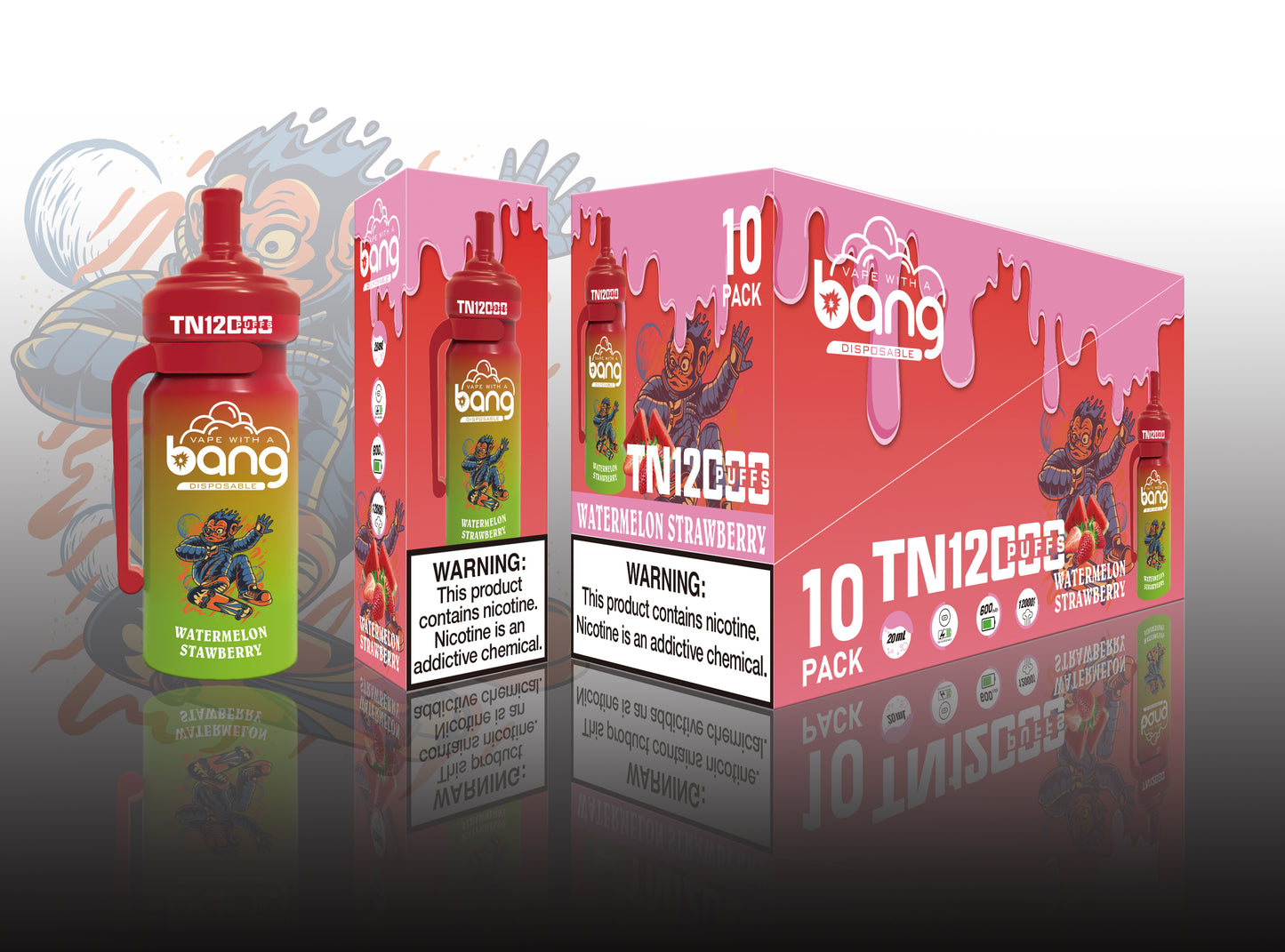 Bang TN 12000 Puffs Disposable Electronic Cigarettes Vape Puff 12k Prefilled PodHot Selling Premium Flavor Bang King Vape Electric Cigarette Disposable Vape Pen