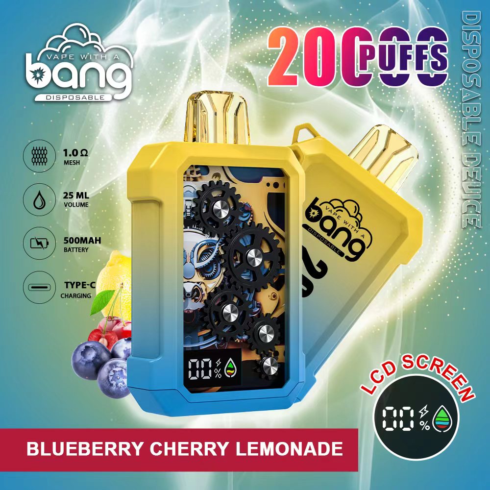 Bang 20000 Puffs 20K Smart Full Screen Turn Ice Wholesale Disposable Vape Puff 36k Prefilled Pod
