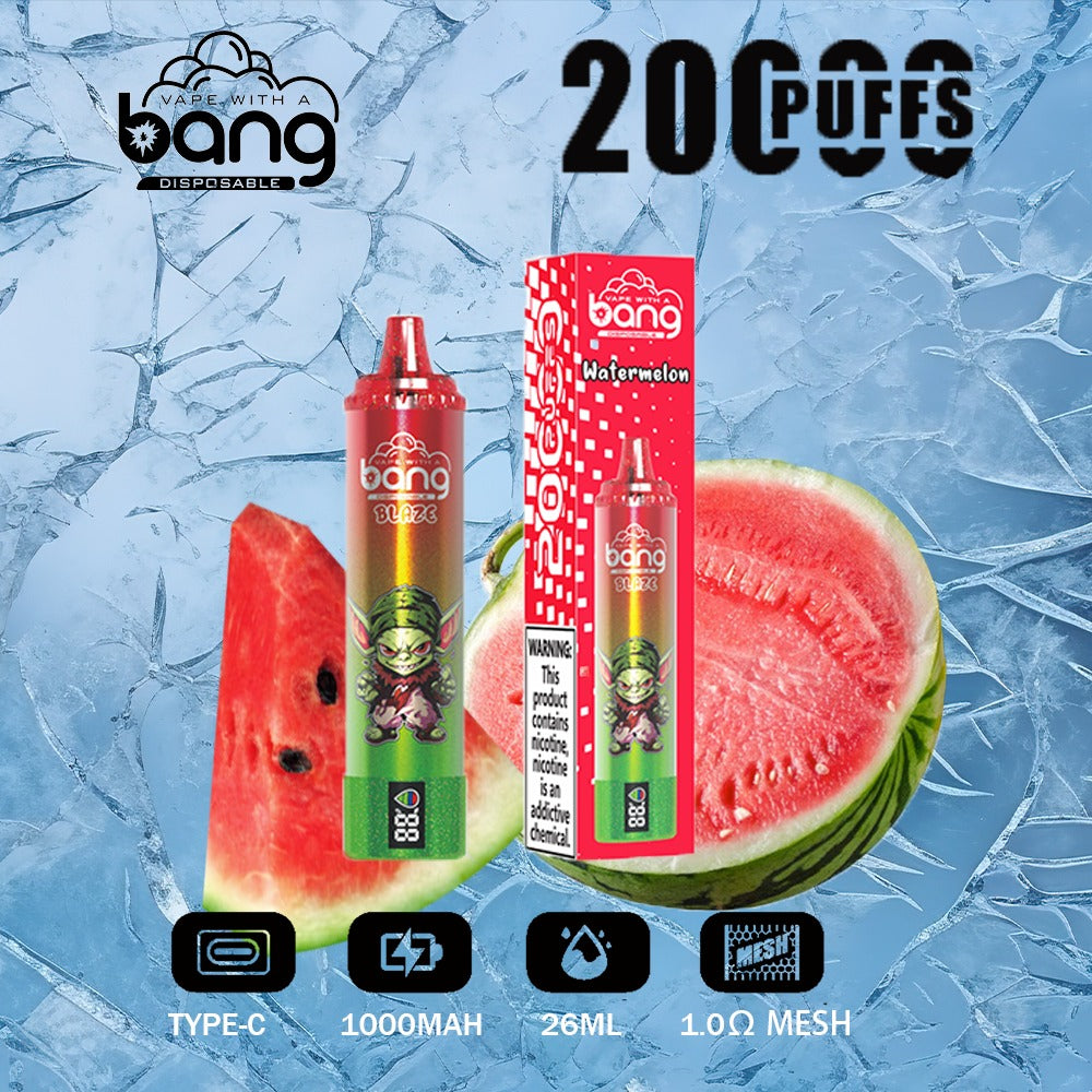 Bang King Double Crystal 20000 Puffs Vape 20K Disposable Vape Pen E Cigarette Prefilled 25ml 650mAh