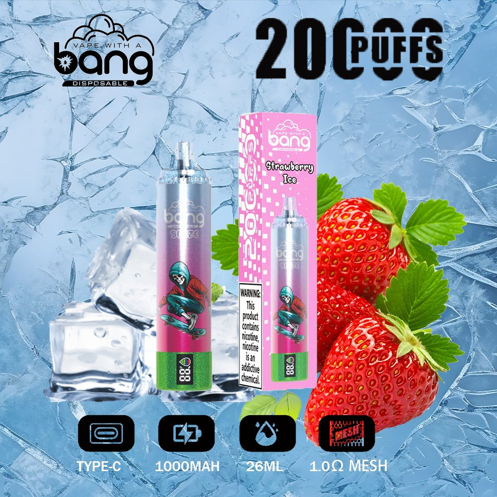 Bang King Double Crystal 20000 Puffs Vape 20K Disposable Vape Pen E Cigarette Prefilled 25ml 650mAh