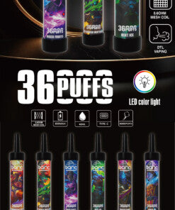 Bang 36000 Puffs Mesh Coil Vape 36K Disposable Vape Pen E Cigarette Prefilled 40ml 650mAh