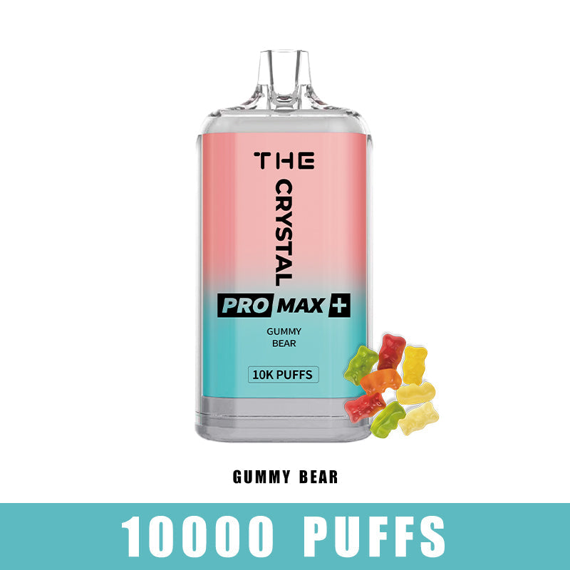 WGA Crystal Pro Max Plus 10000 Puffs Disposable Vape-550mAh Battery, 25ml E-liquid, Multiple Nicotine 10 Flavors