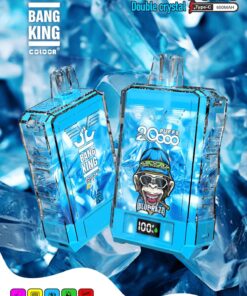 Bang King Box Double Crystal 20000 Puff 20k Display Screen Disposable Electronic Cigarette Vape