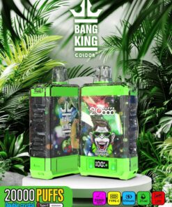Bang King Box Double Crystal 20000 Puff 20k Display Screen Disposable Electronic Cigarette Vape
