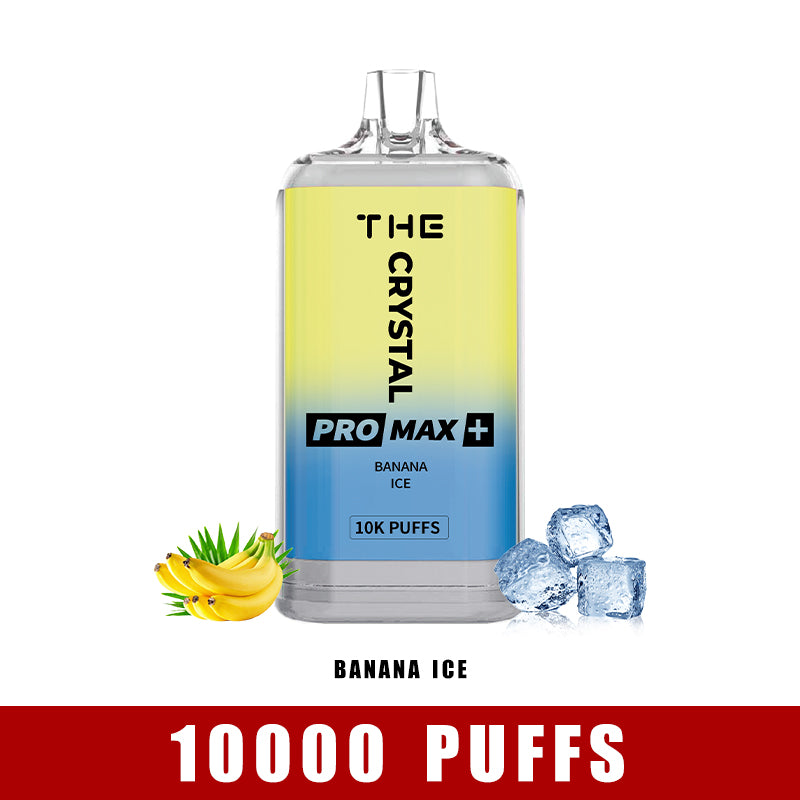 WGA Crystal Pro Max Plus 10000 Puffs Disposable Vape-550mAh Battery, 25ml E-liquid, Multiple Nicotine 10 Flavors