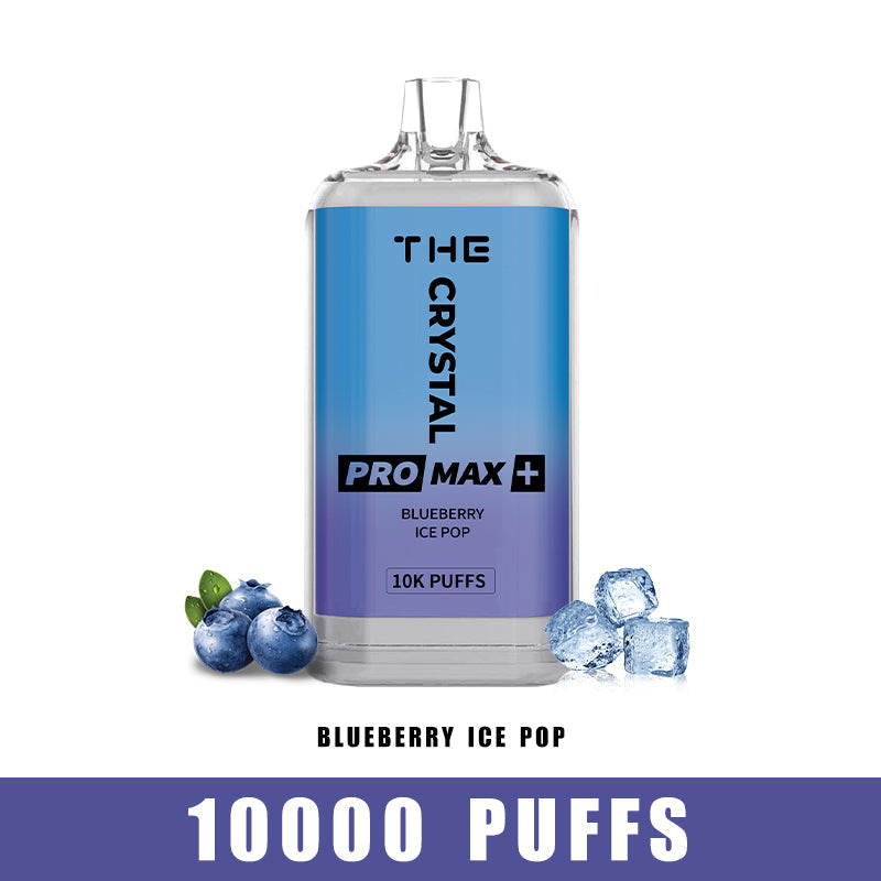 WGA Crystal Pro Max Plus 10000 Puffs Disposable Vape-550mAh Battery, 25ml E-liquid, Multiple Nicotine 10 Flavors