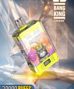 Bang King Box Double Crystal 20000 Puff 20k Display Screen Disposable Electronic Cigarette Vape