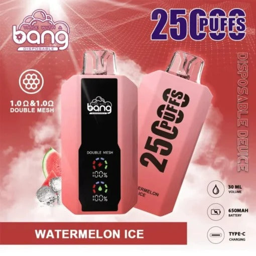 Bang 25000 Puffs Vape 25K Disposable Vape Pen E Cigarette Prefilled 30ml 650mAh Disposable Vape 12 Flavors