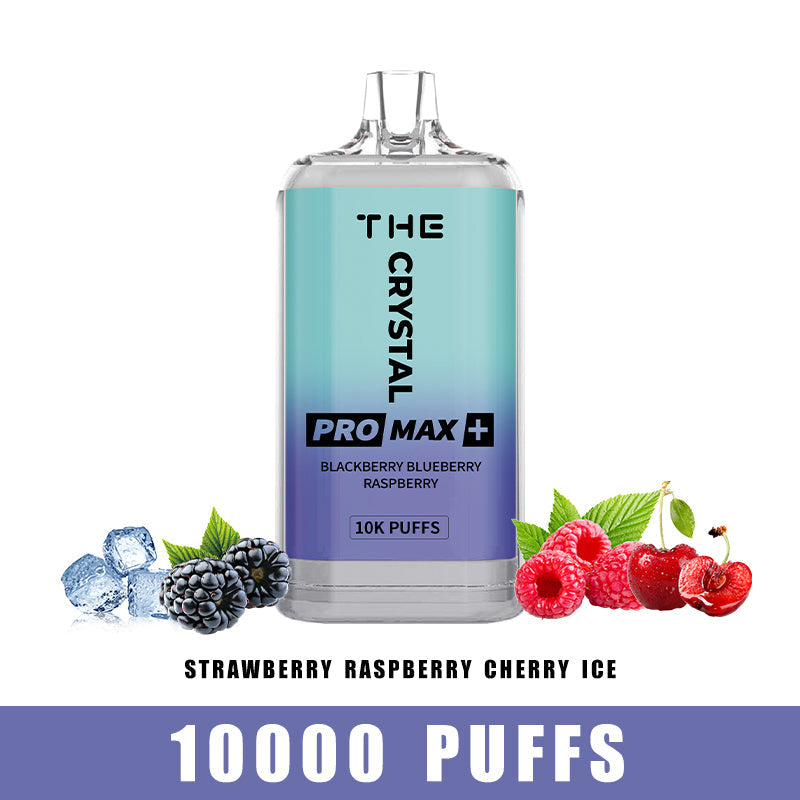 WGA Crystal Pro Max Plus 10000 Puffs Disposable Vape-550mAh Battery, 25ml E-liquid, Multiple Nicotine 10 Flavors