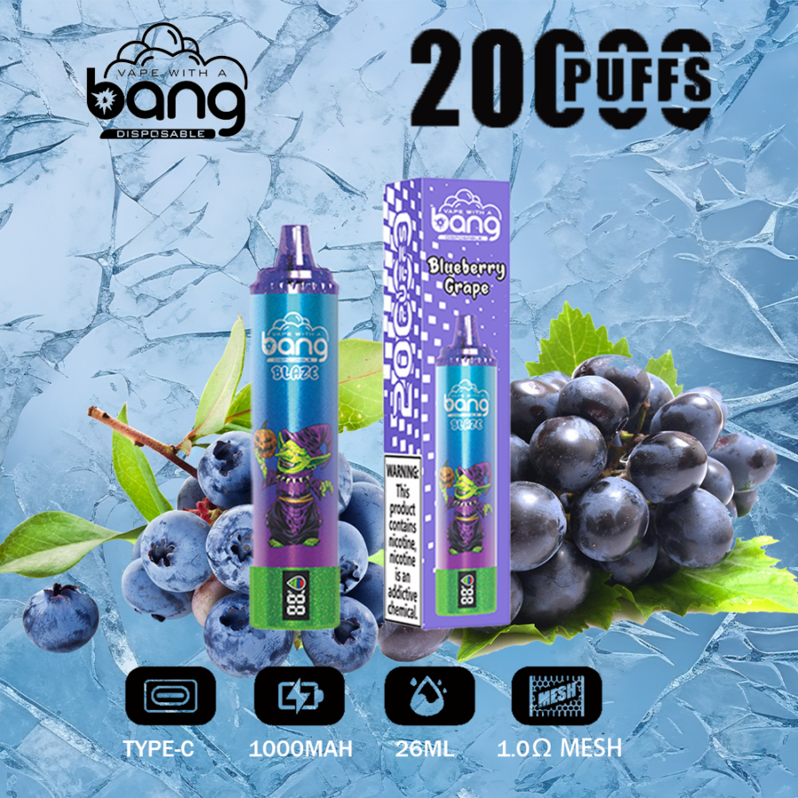 Bang King Double Crystal 20000 Puffs Vape 20K Disposable Vape Pen E Cigarette Prefilled 25ml 650mAh