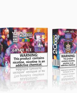 Bang King Box Double Crystal 20000 Puff 20k Display Screen Disposable Electronic Cigarette Vape