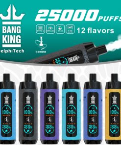 Bang King Double Crystal 25000 Puffs Vape 25K Disposable Vape Pen E Cigarette Prefilled 25ml 650mAh 25K Puff Disposable Vape | 30ml Capacity | Double Mesh Coil
