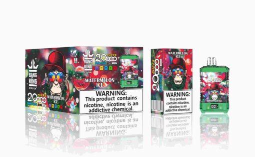 Bang King Box Double Crystal 20000 Puff 20k Display Screen Disposable Electronic Cigarette Vape