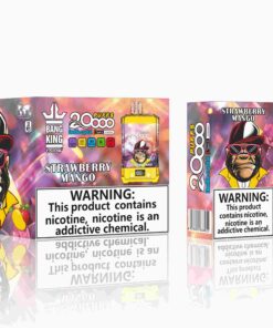 Bang King Box Double Crystal 20000 Puff 20k Display Screen Disposable Electronic Cigarette Vape