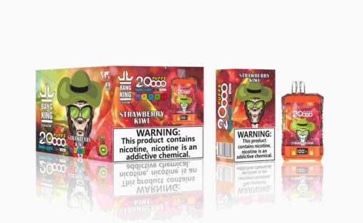 Bang King Box Double Crystal 20000 Puff 20k Display Screen Disposable Electronic Cigarette Vape