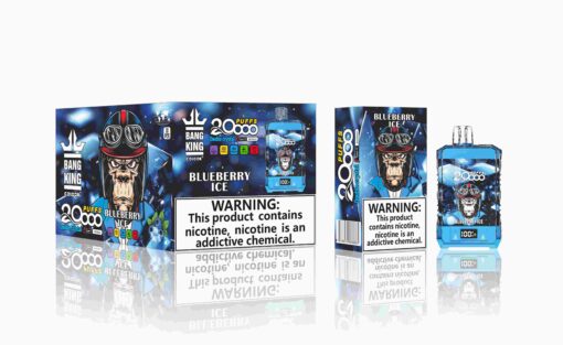 Bang King Box Double Crystal 20000 Puff 20k Display Screen Disposable Electronic Cigarette Vape