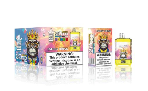 Bang King Box Double Crystal 20000 Puff 20k Display Screen Disposable Electronic Cigarette Vape