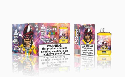 Bang King Box Double Crystal 20000 Puff 20k Display Screen Disposable Electronic Cigarette Vape