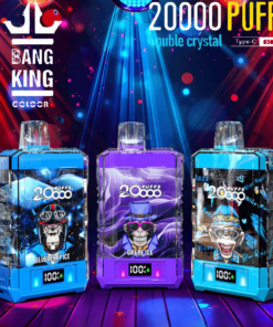 Bang King Box Double Crystal 20000 Puff 20k Display Screen Disposable Electronic Cigarette Vape