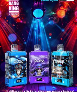 Bang King Box Double Crystal 20000 Puff 20k Display Screen Disposable Electronic Cigarette Vape