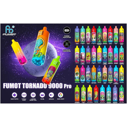 Fumot RandM Tornado 9000 Pro Disposable Vape Wholesale