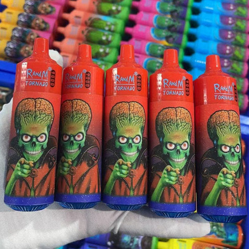 RandM Tornado 9k Puffs Disposable Vape Device - 2% nic salt 850mAh Rechargeable Type C