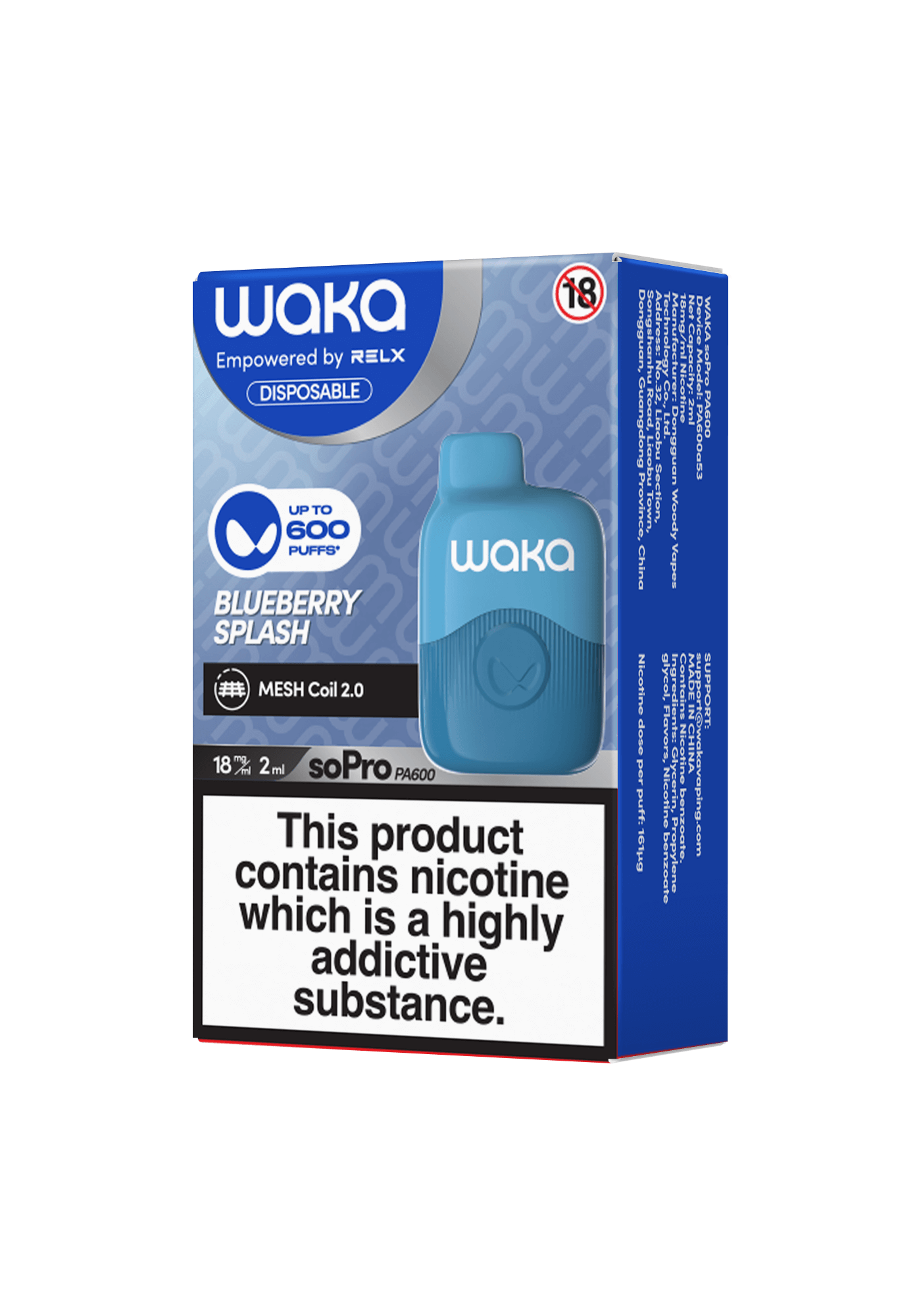 Best WAKA SoPro PA600 10000 Puffs Disposable Vape Waka Sopro 10000 PuffsDisposable Vape - Buy Vapes
