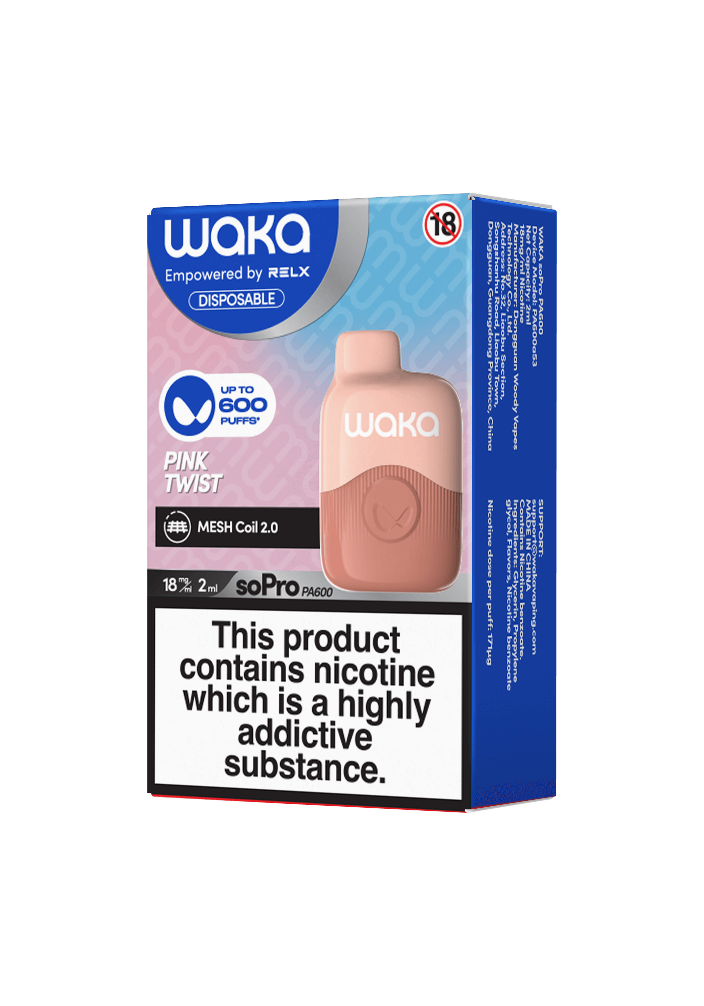 Best WAKA SoPro PA600 10000 Puffs Disposable Vape Waka Sopro 10000 PuffsDisposable Vape - Buy Vapes
