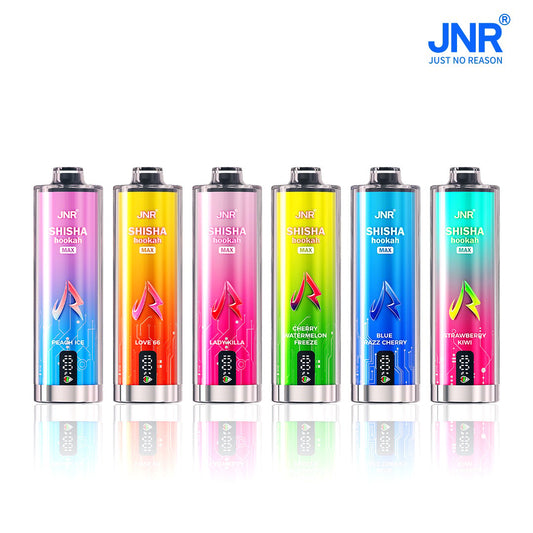 JNR Shisha Max 22000 22K Puffs Original DTL Disposable Vape Pen-1100mAh Battery, 29ml E-liquid, Multiple Nicotine 15 Flavors
