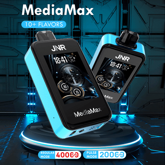 JNR Media Max 40000 40K Puffs Smoke Latest Original Intelligent Disposable Vape-1000mAh Battery, 21ml E-liquid, Multiple Nicotine 10 Flavors