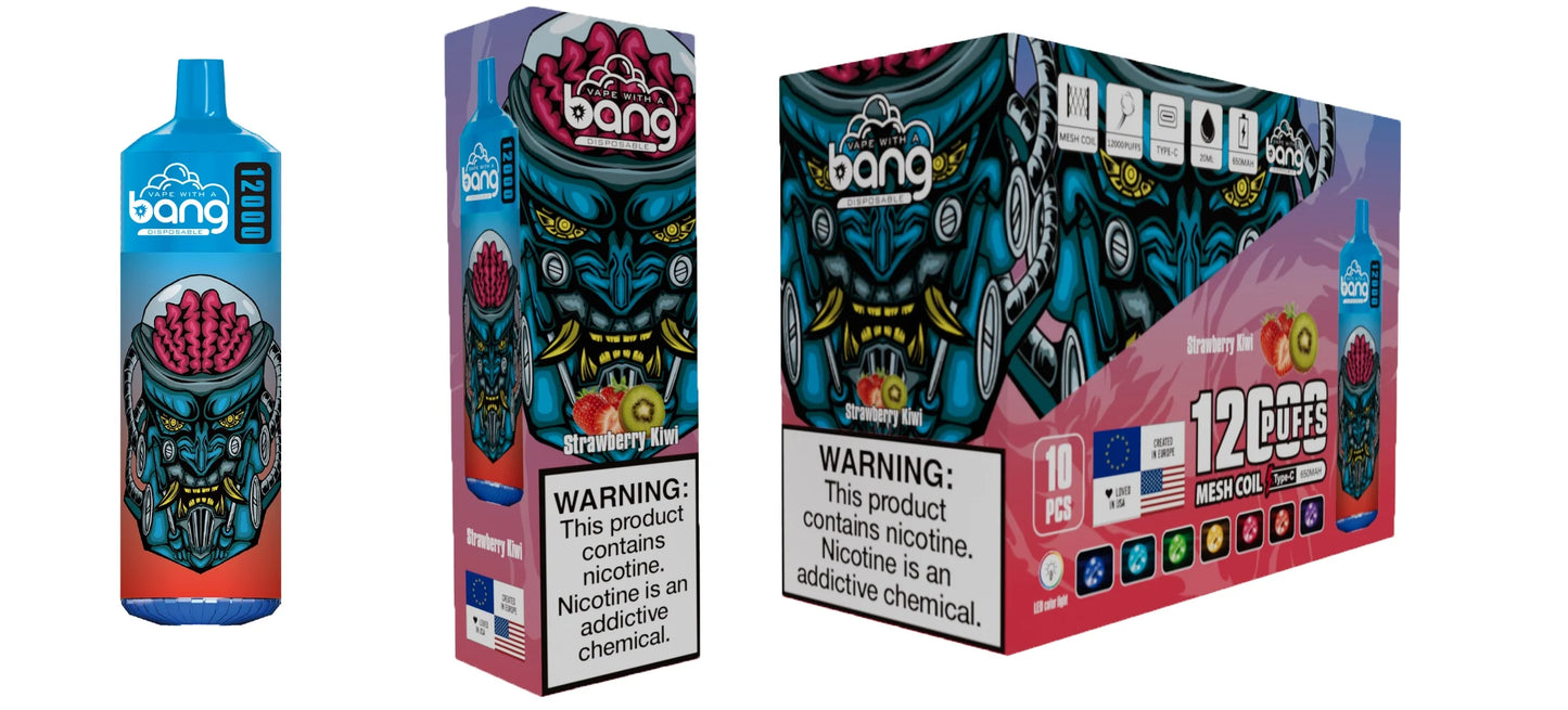 Bang disposable 12000 puff Disposable Vape 650 mAh 20 ML 20 Flavors
