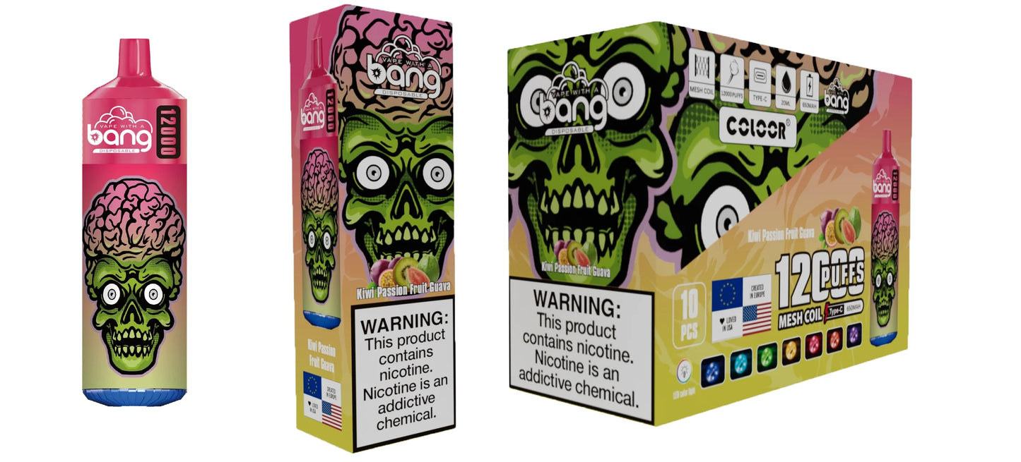 Bang disposable 12000 puff Disposable Vape 650 mAh 20 ML 20 Flavors