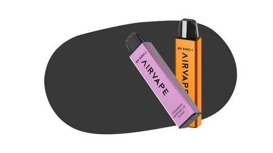 10 Pieces So Soul AIRVAPE Bar 600 Puff Disposable Vape Nic Salt 20mg