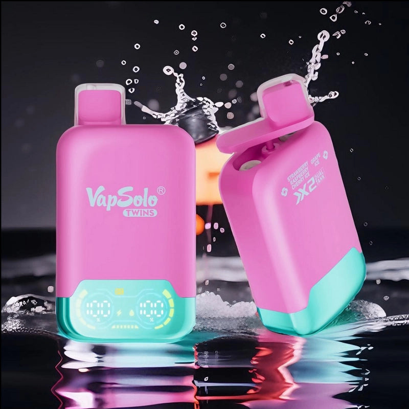 VapSolo Twins Disposable Vape Pen E Cigarette Prefilled 20ml 650mAh Disposable Vape 15 Flavors