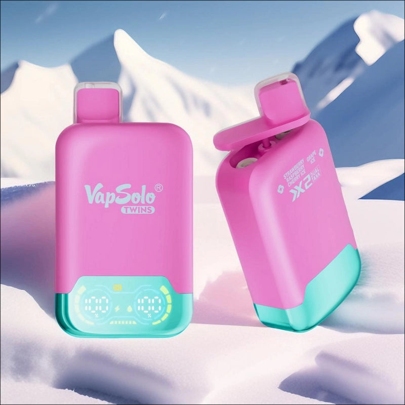 VapSolo Twins Disposable Vape Pen E Cigarette Prefilled 20ml 650mAh Disposable Vape 15 Flavors