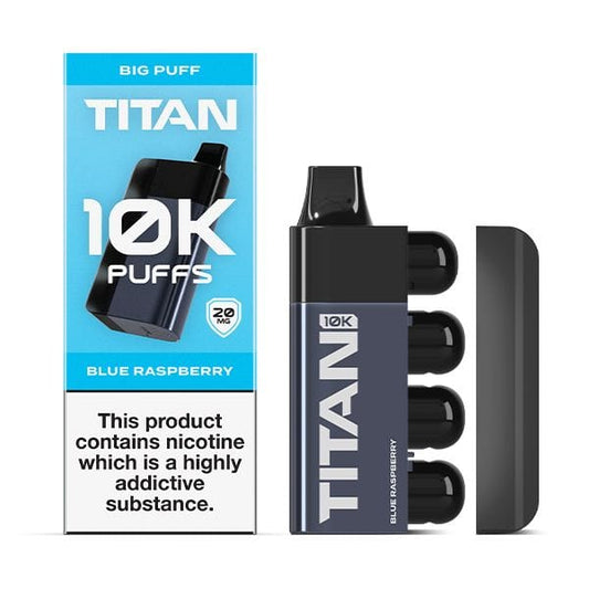 Titan 10k Disposable Vape 10,000 puffs , 1000mAh 18 Flavors