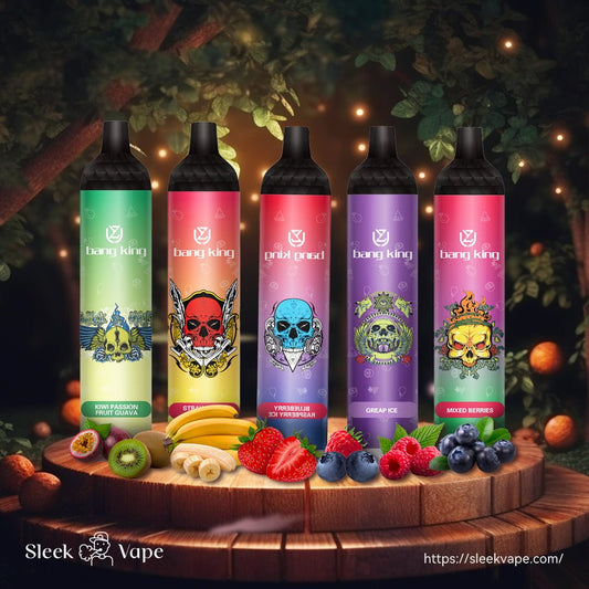 UZY Bang King 6000 puffs 0% 2% 3% 5% Nicotine Rechargeable Disposable Pod-850mAh Battery, 40ml E-liquid, Multiple Nicotine 12 Flavors